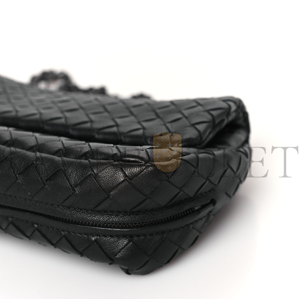 bo*te*ga Ve*ne*ta nappa intrecciato small messenger bag light grey (20*12*6cm)